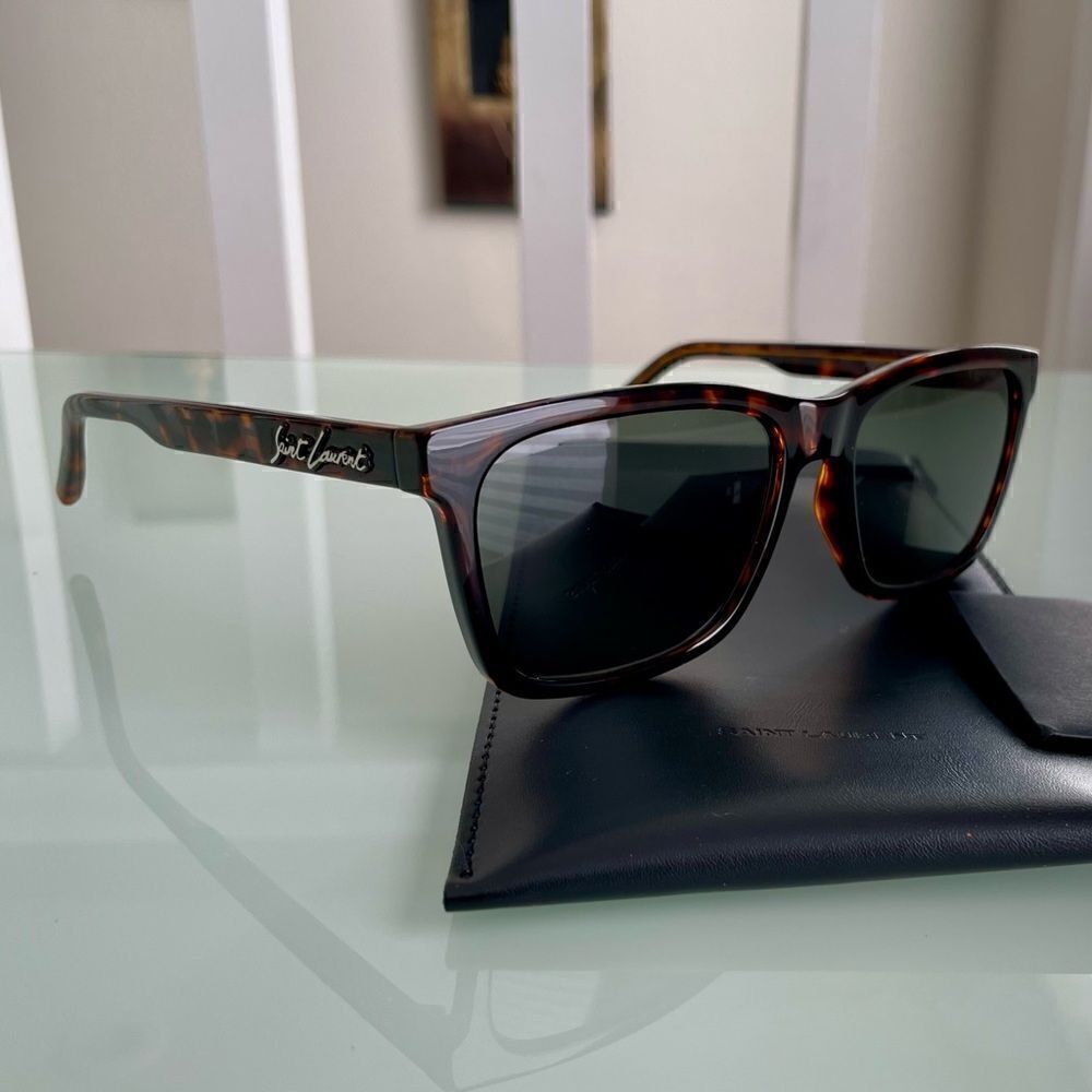 NWT Yves Saint Laurent Tortoise Unisex Sunglasses - Picture 2 of 10